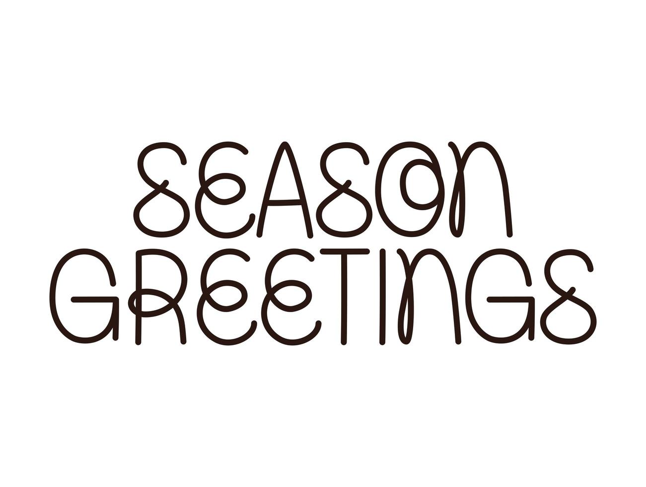 cute christmas lettering vector