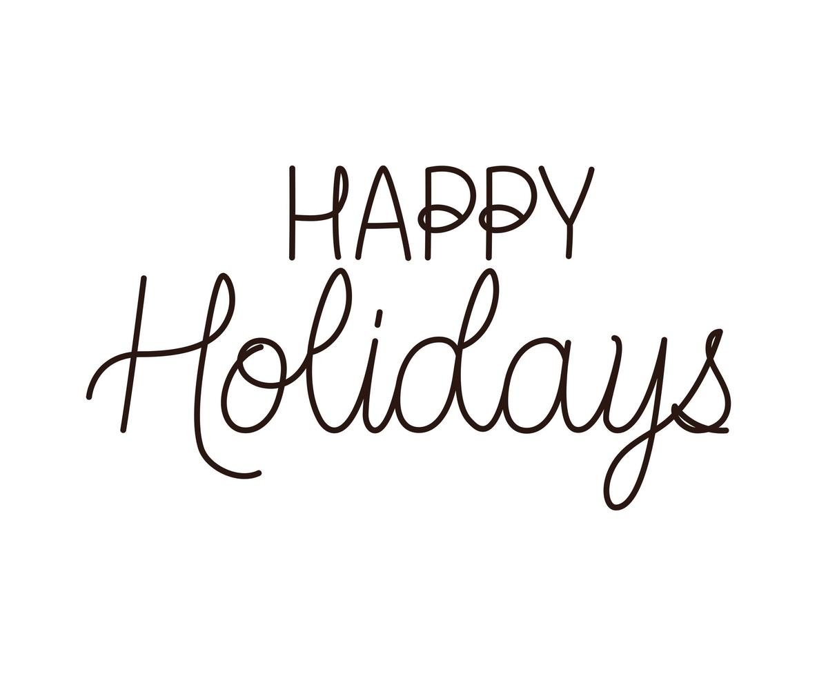 nice christmas words vector