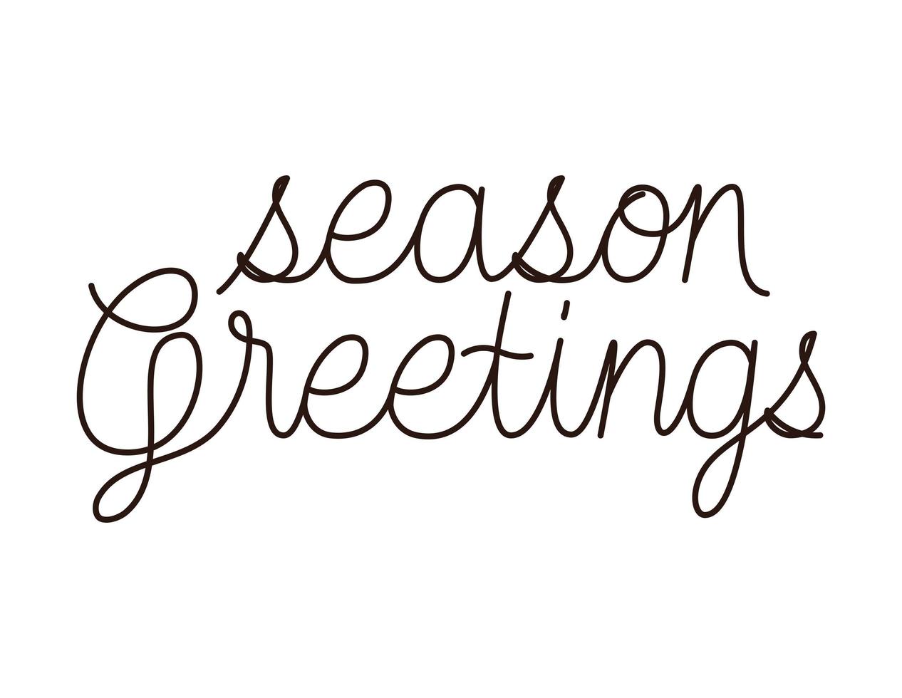 beautiful christmas letter vector