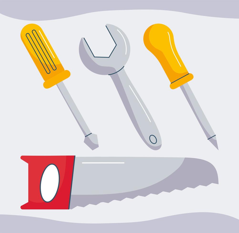 repair tools items vector