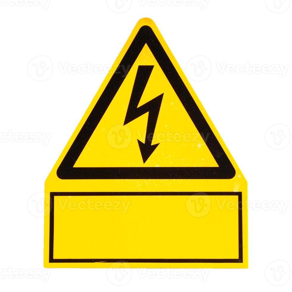 Danger of death Electric shock photo