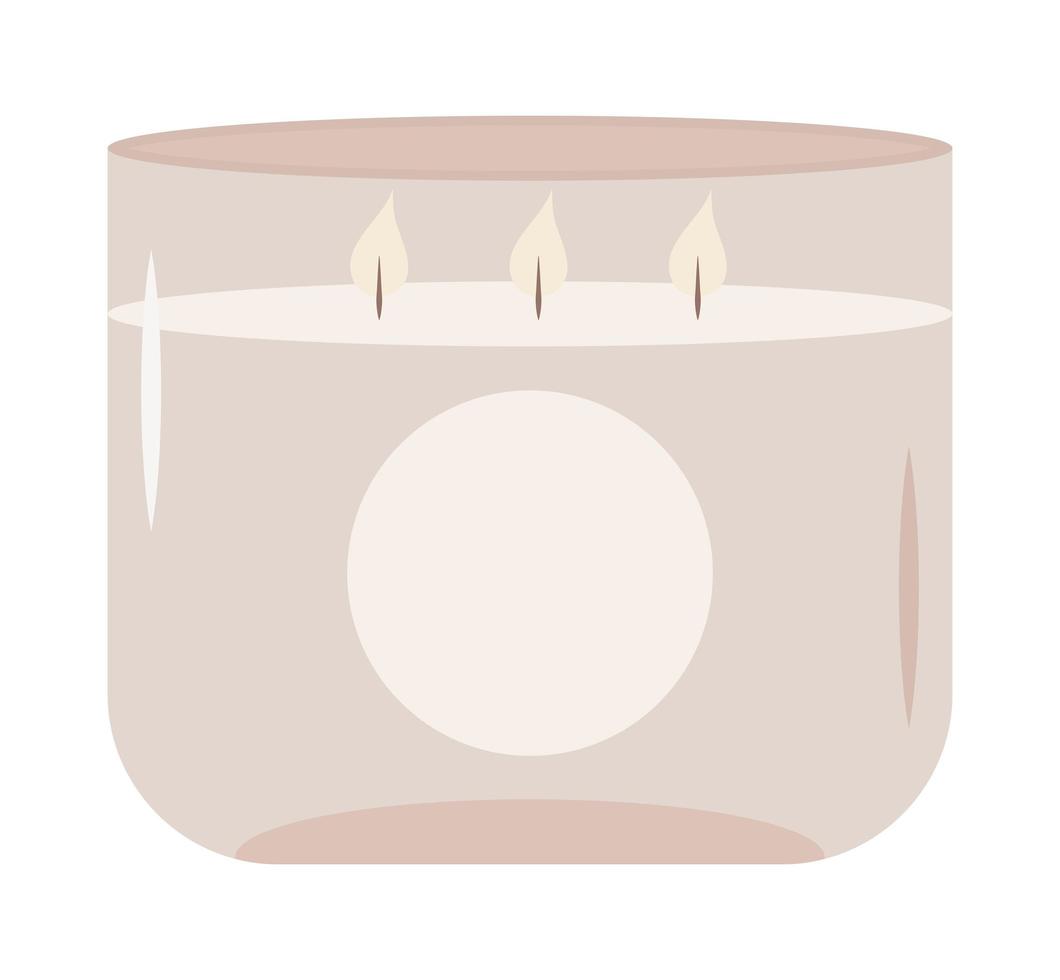 cute candle design vector