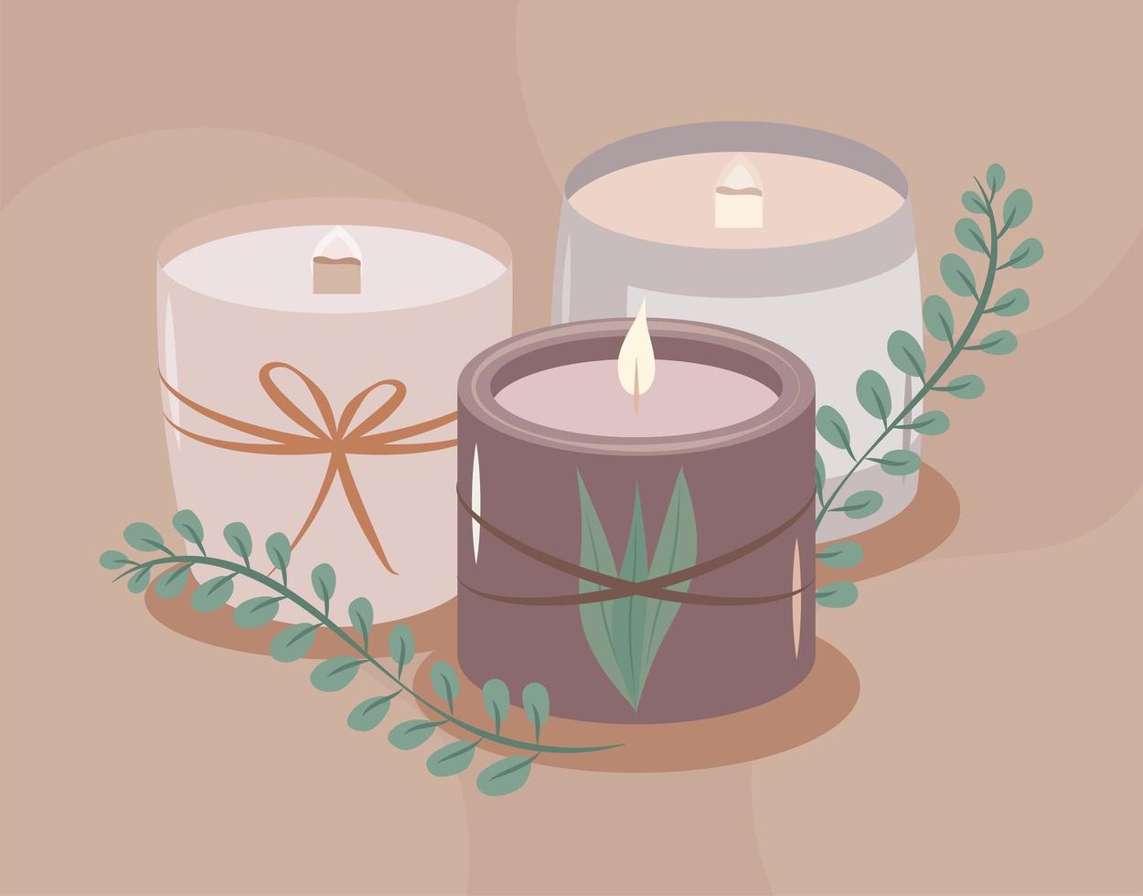 nice candle cartel vector