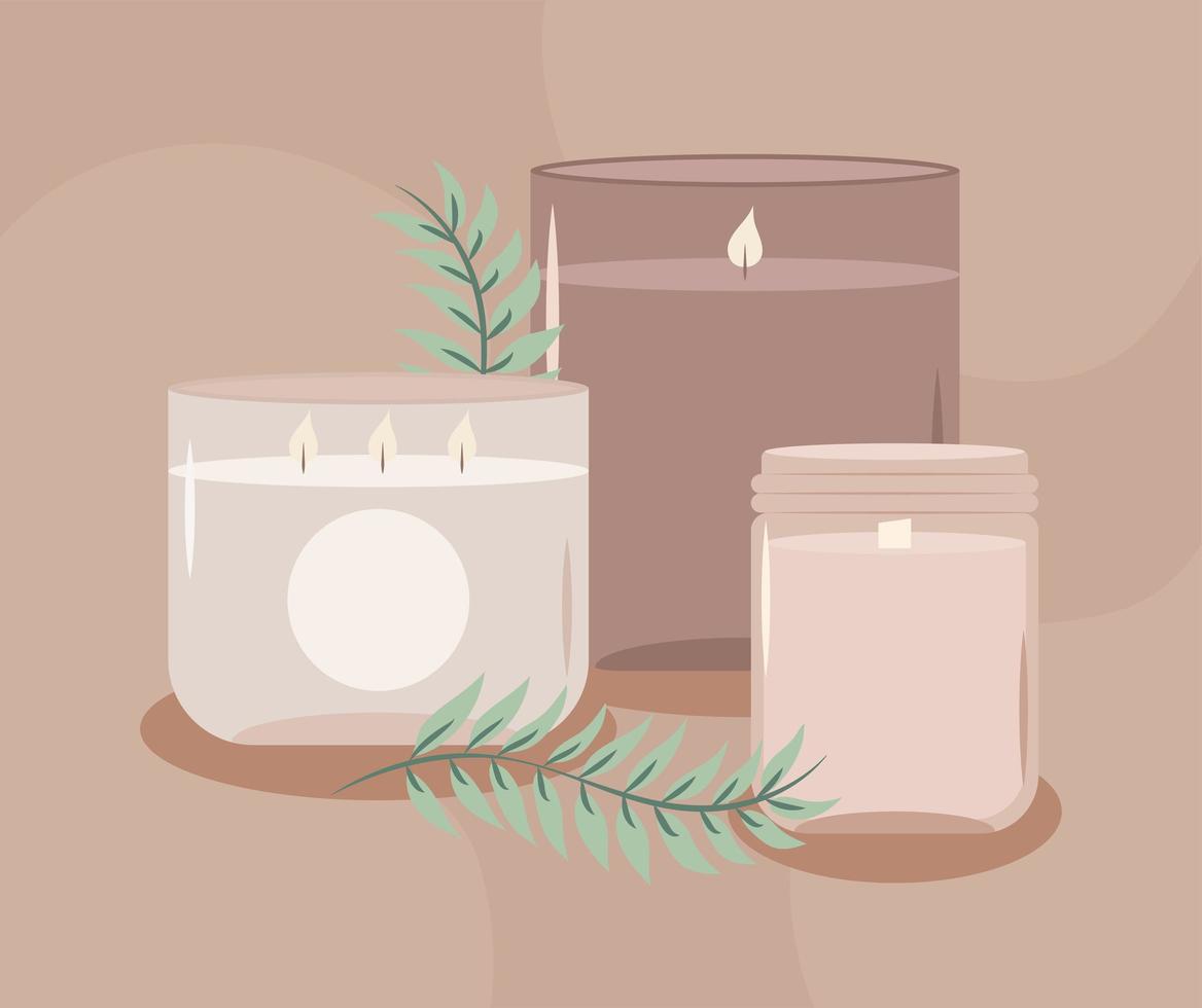nice candle illustration vector
