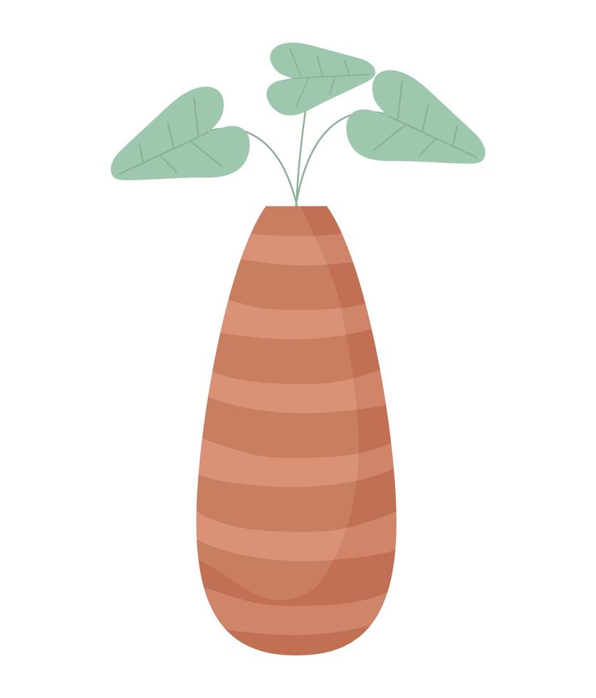 urn with plant vector