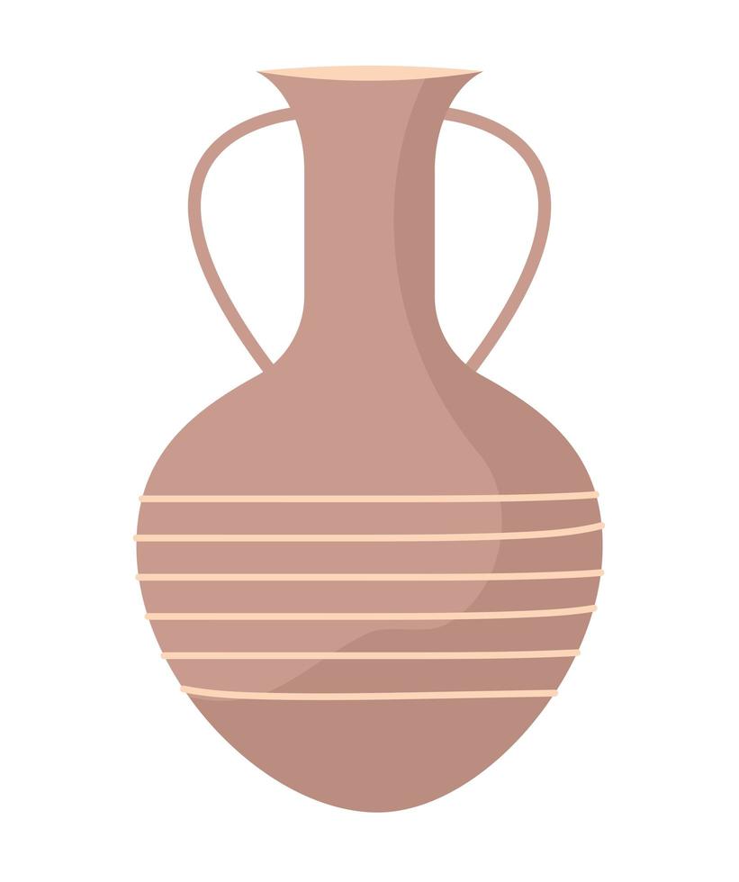 pottery jar icon vector