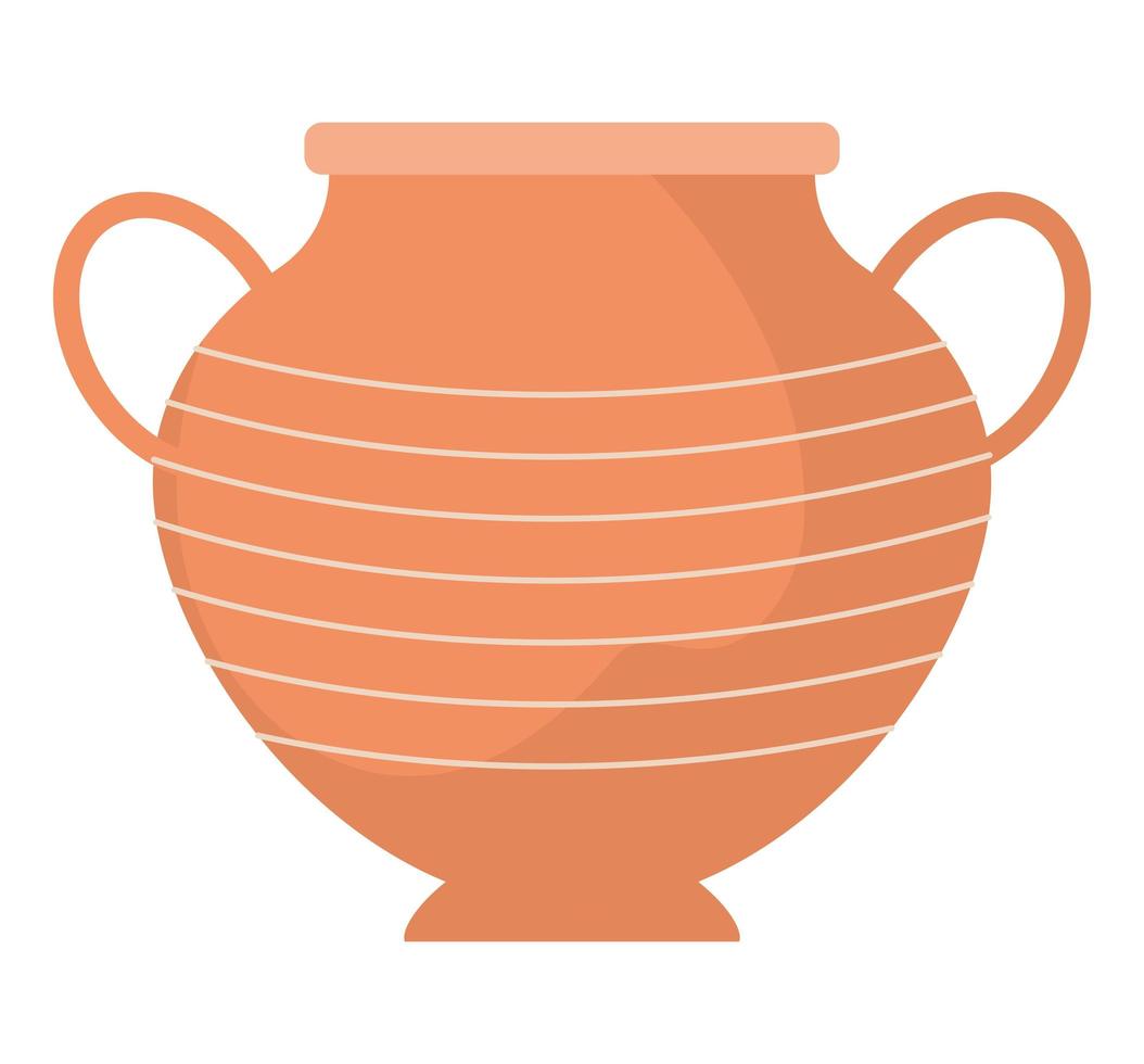 pottery urn icon vector