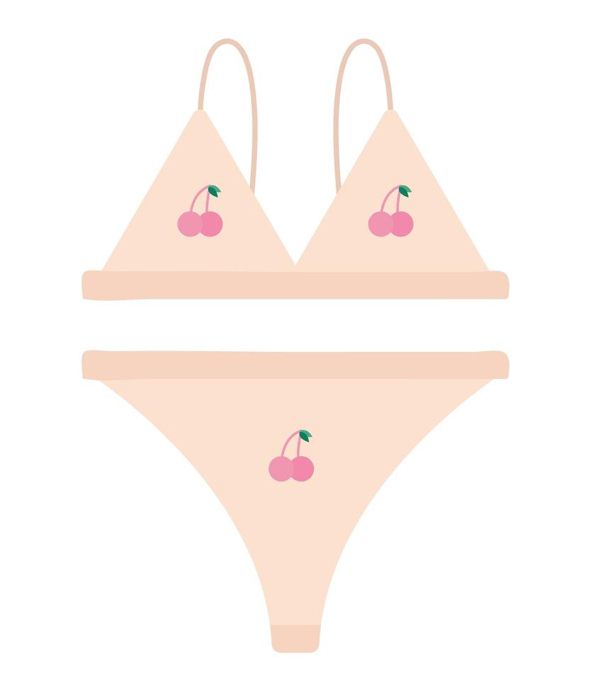 pink lady underwear vector