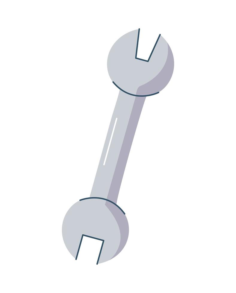 nice gray wrench vector