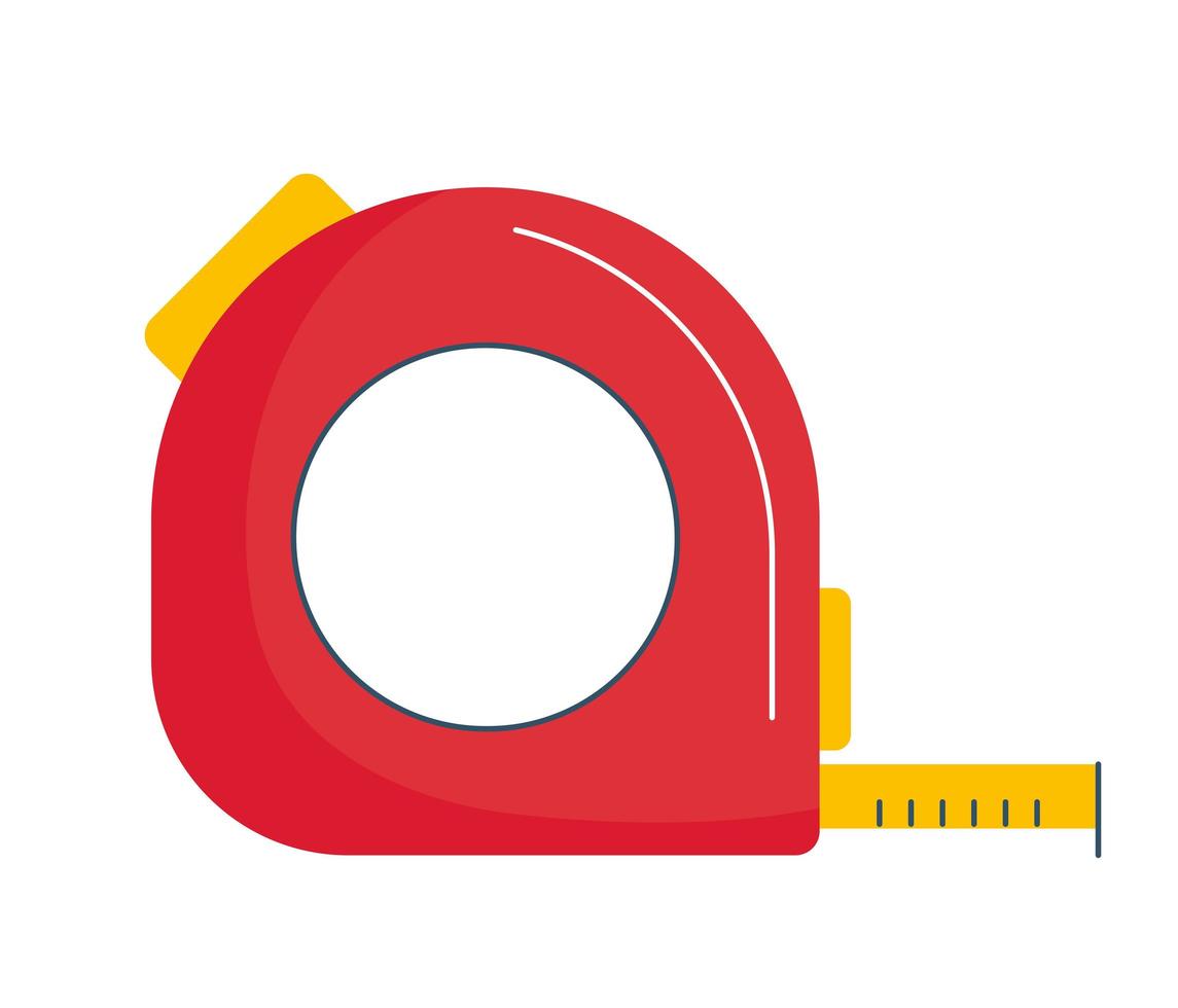 red measure tape vector