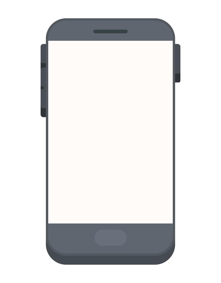 diseño de teléfono celular gris vector