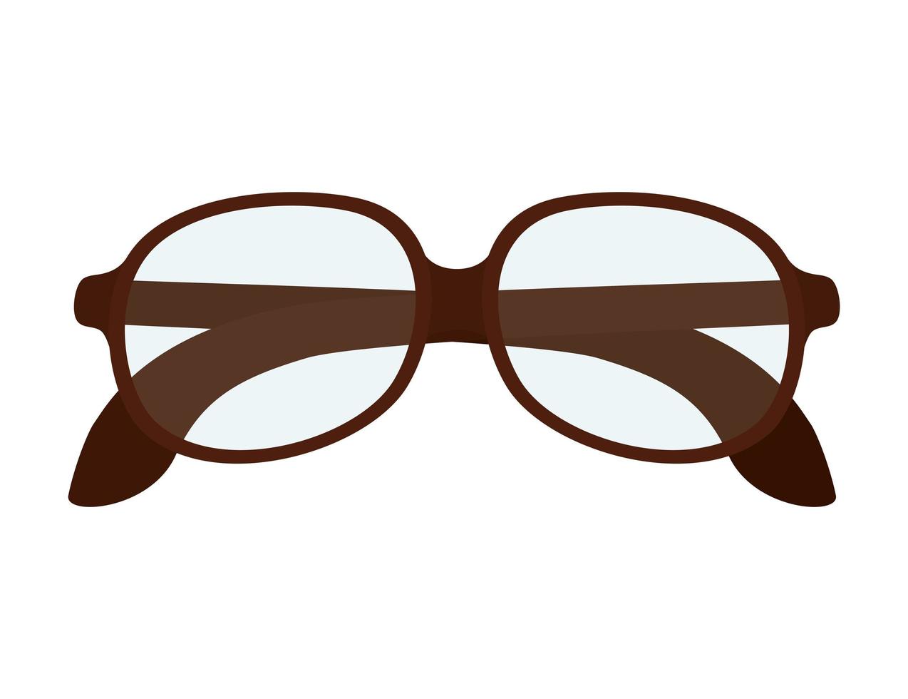 black eyeglasses design vector