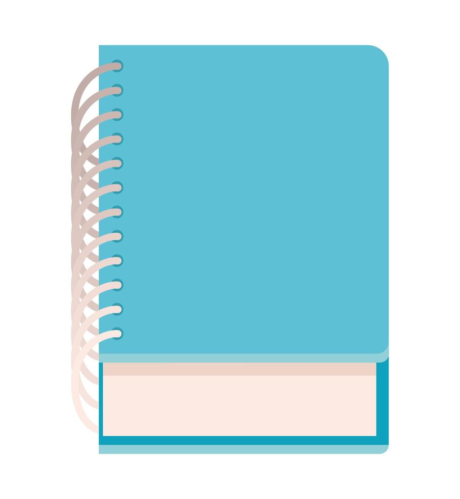 bonito cuaderno anillado vector