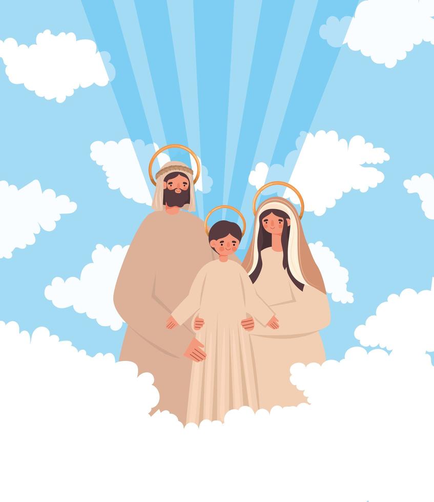 cartel of holy family vector