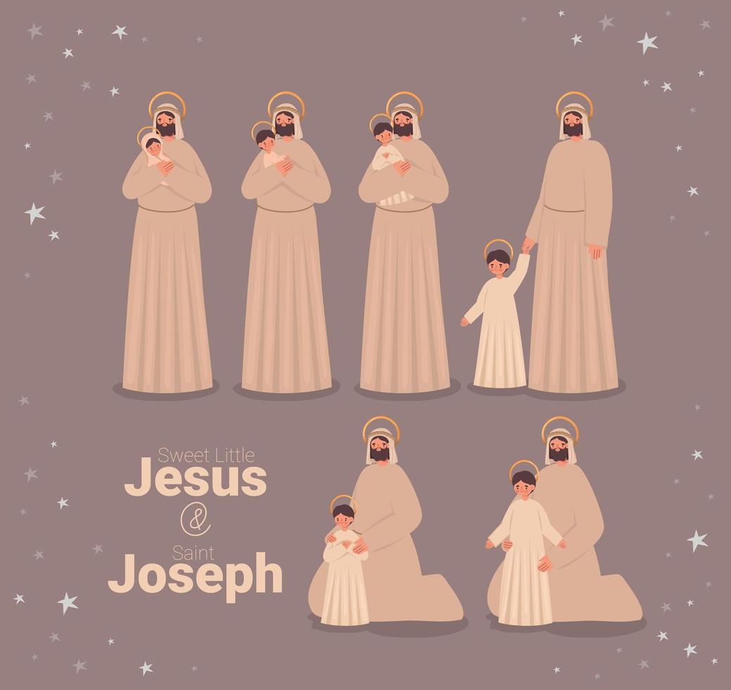 jesús y josé vector