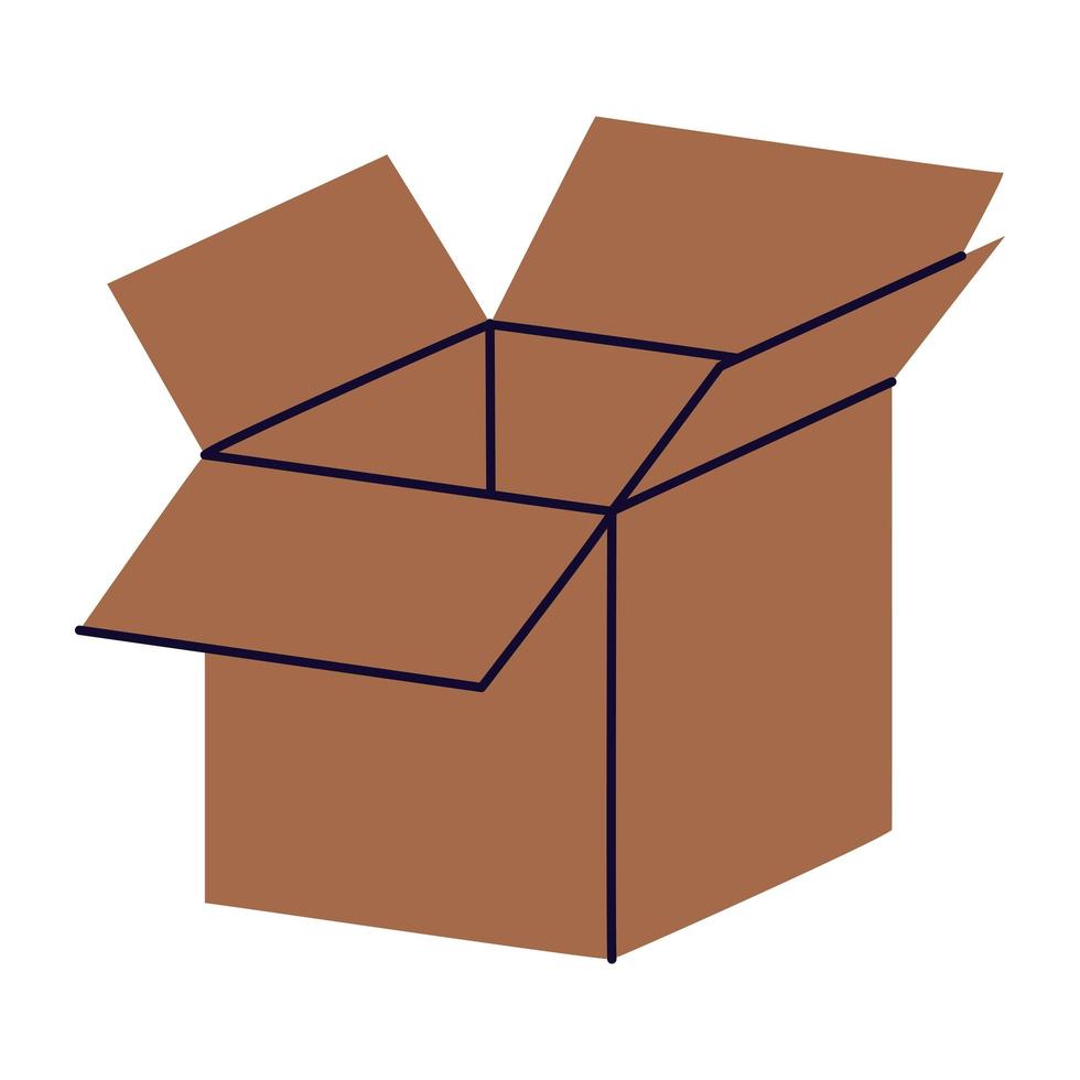 cute beige box vector