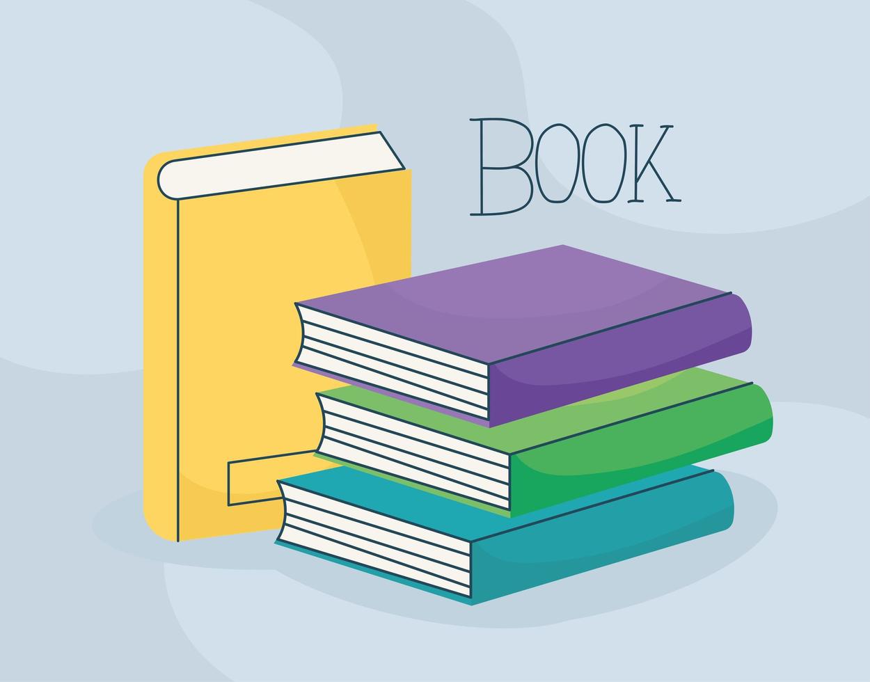 nice book poster vector