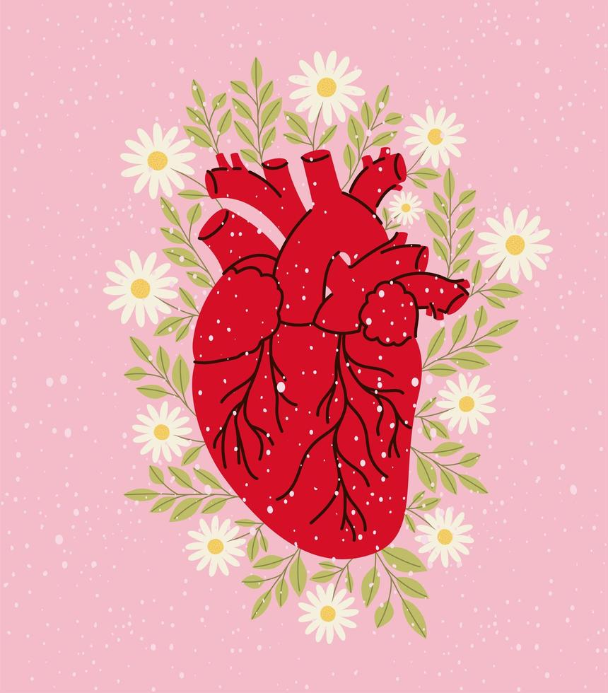 nice heart poster vector
