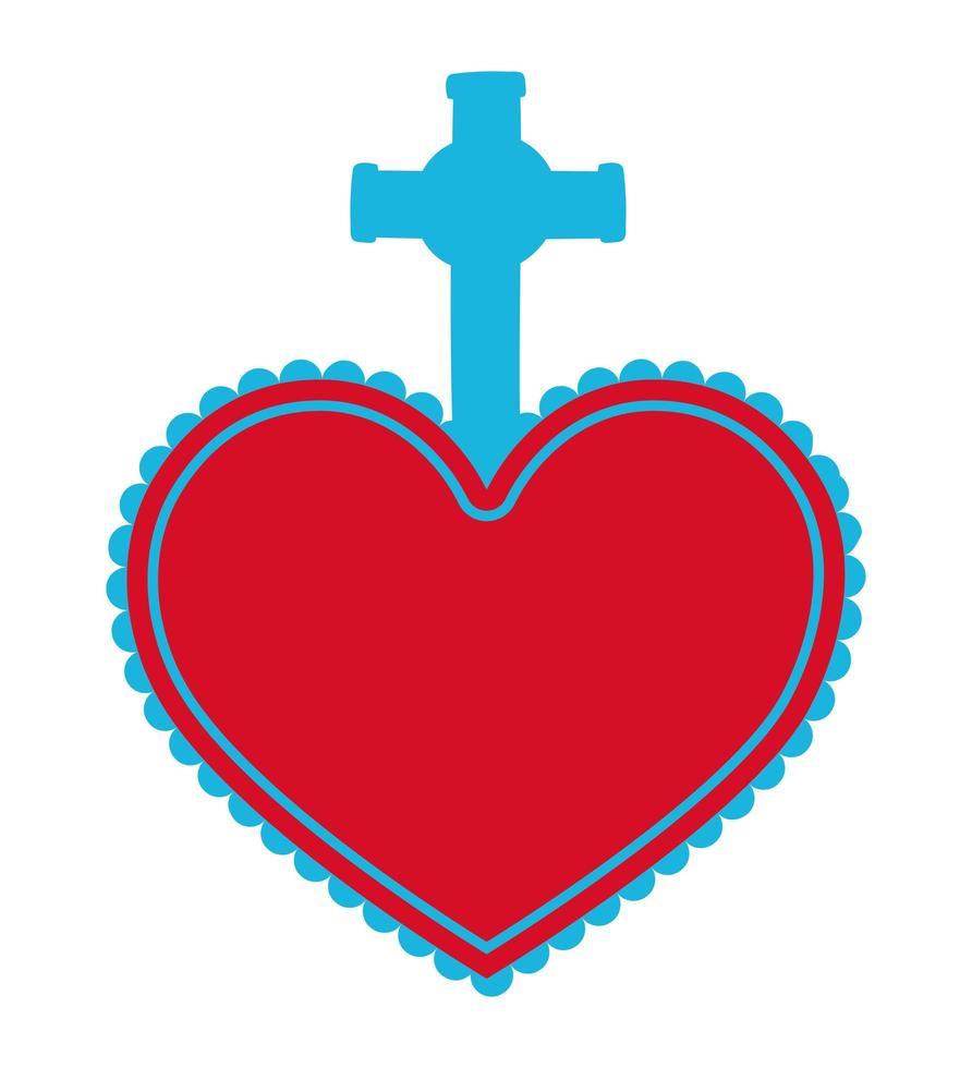 pretty red heart vector