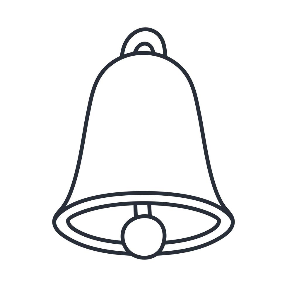 nice bell silhouette vector