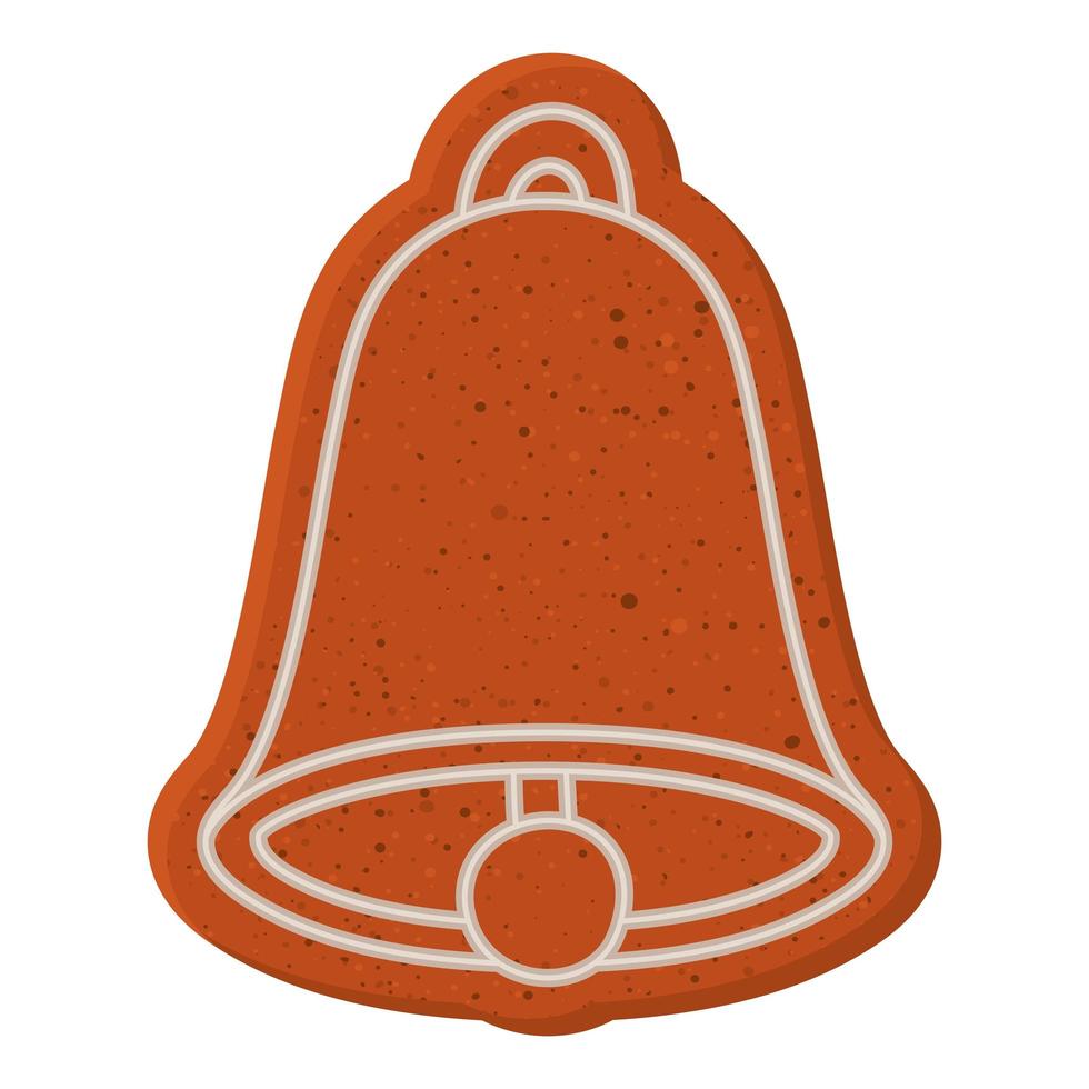 bonita campana de galletas vector