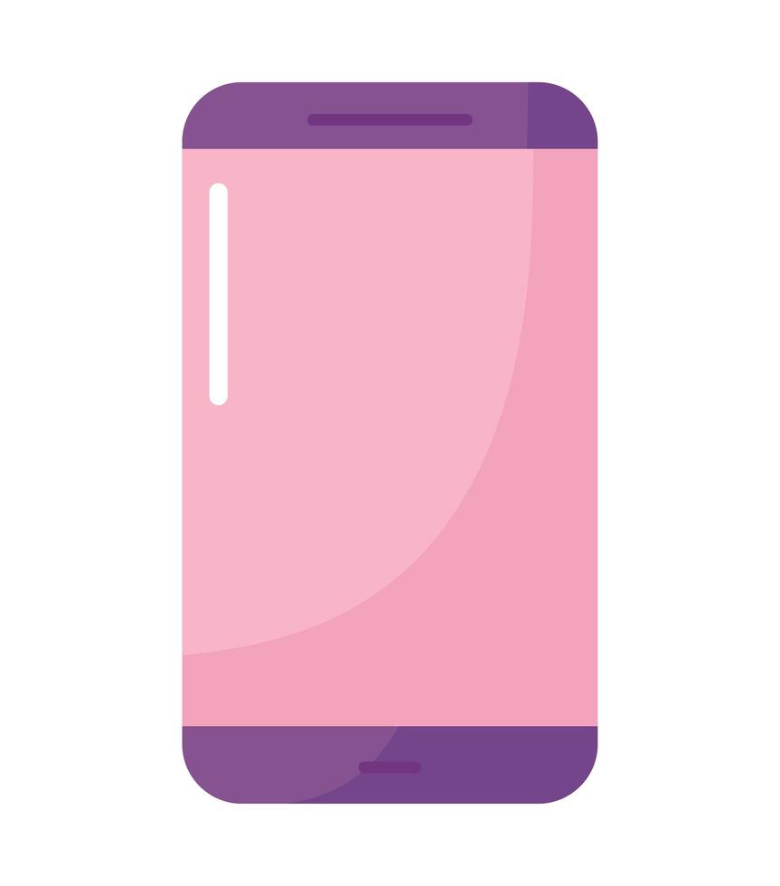 diseño de teléfono móvil púrpura vector