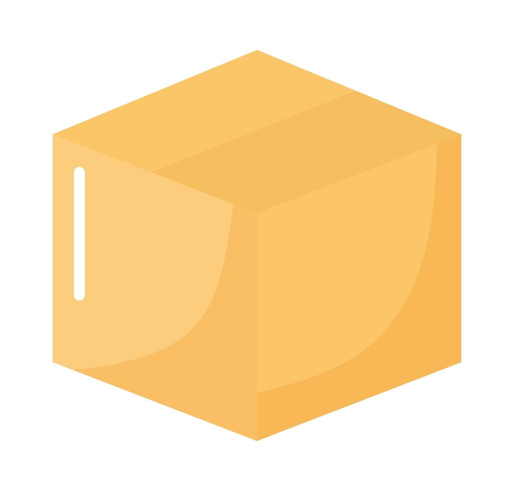yellow box design vector