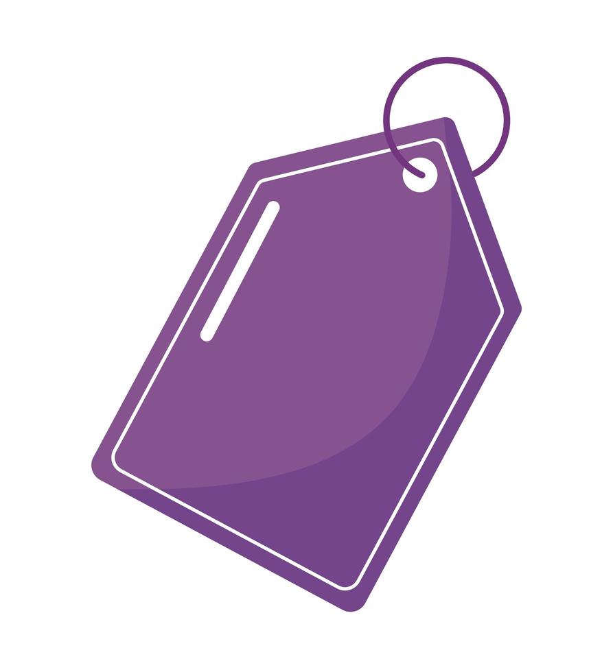 purple offer label vector