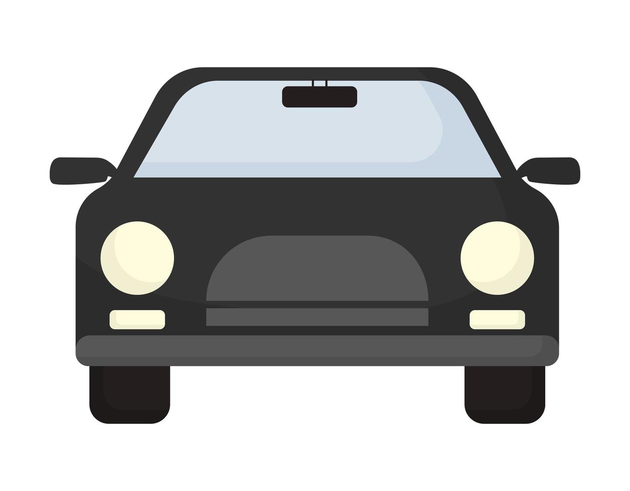 nice black car vector