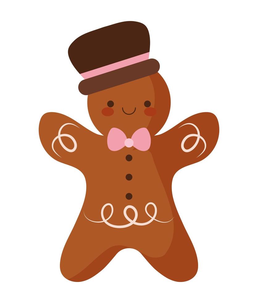 gingerbread man illustration vector