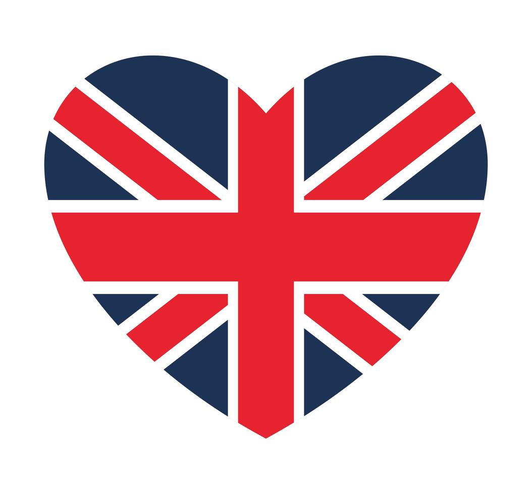 united kingdom heart vector