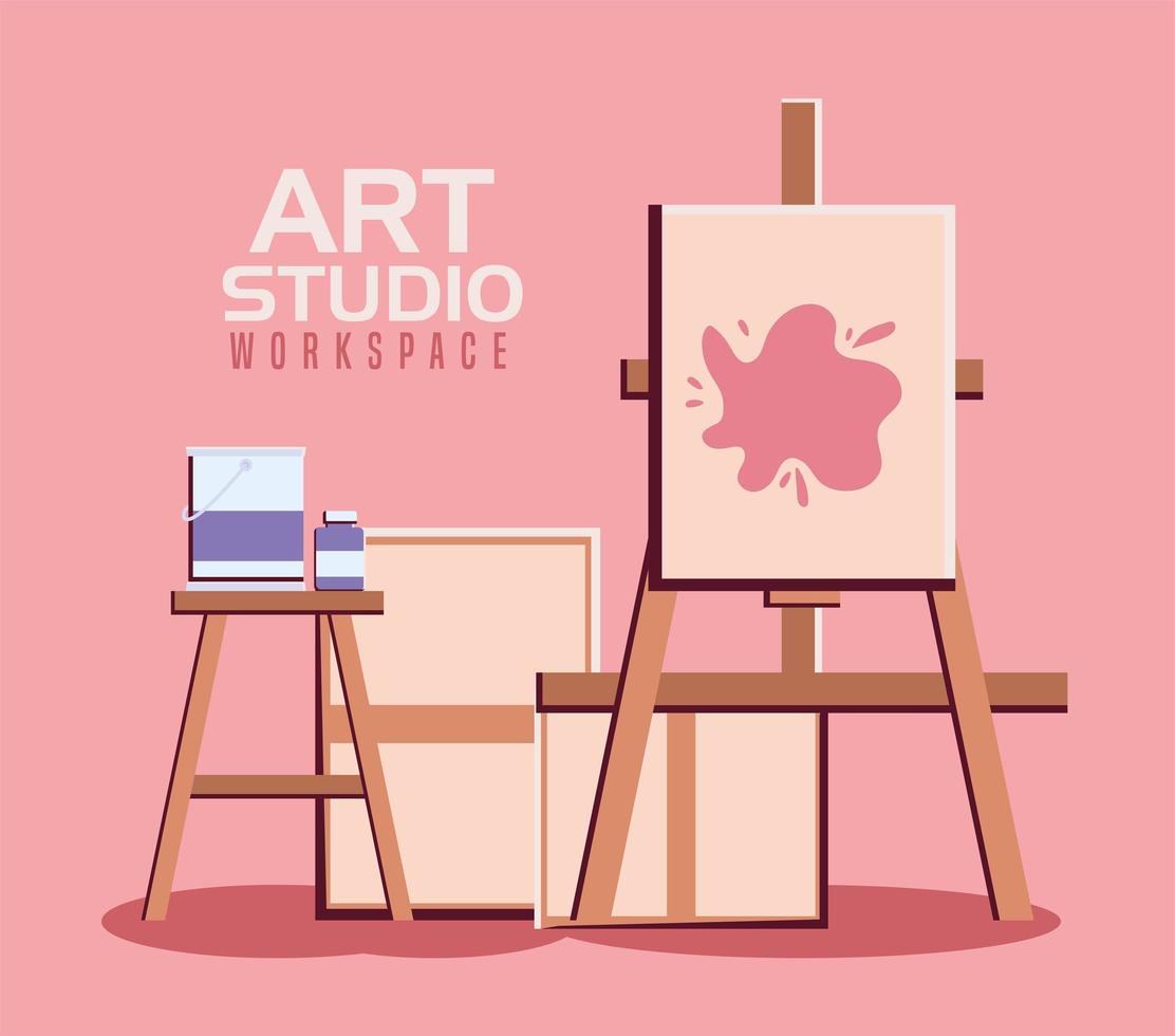 art studio cartel vector