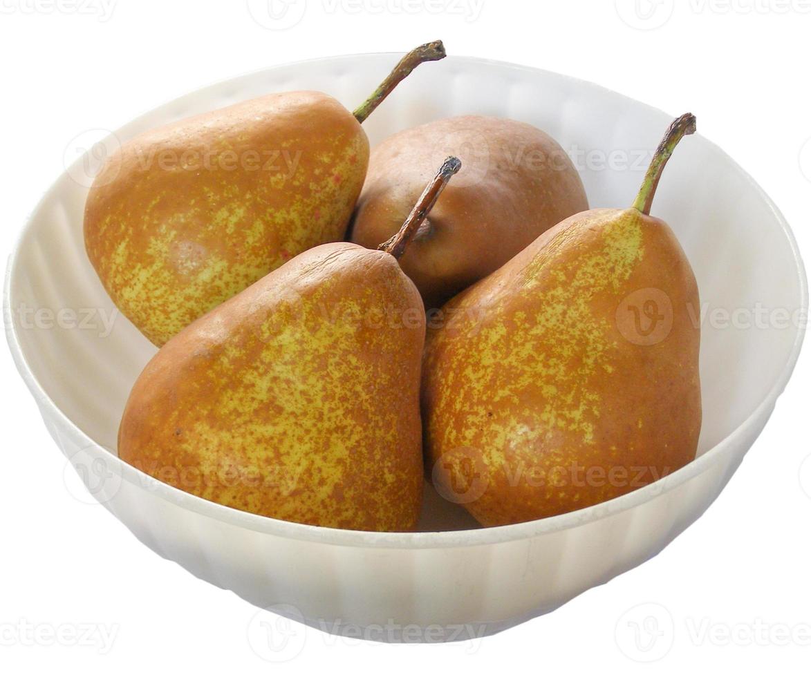 Pears in a bowl photo