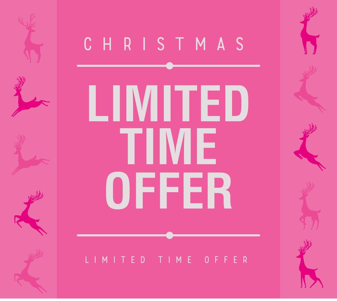 christmas limited offer vector