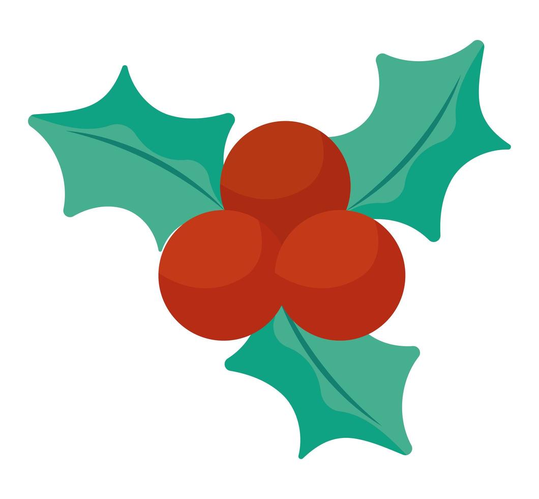 green mistletoe design vector