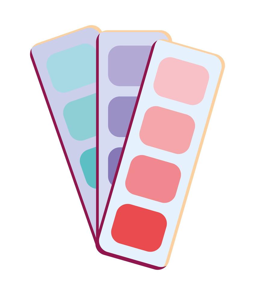 nice paint palette vector
