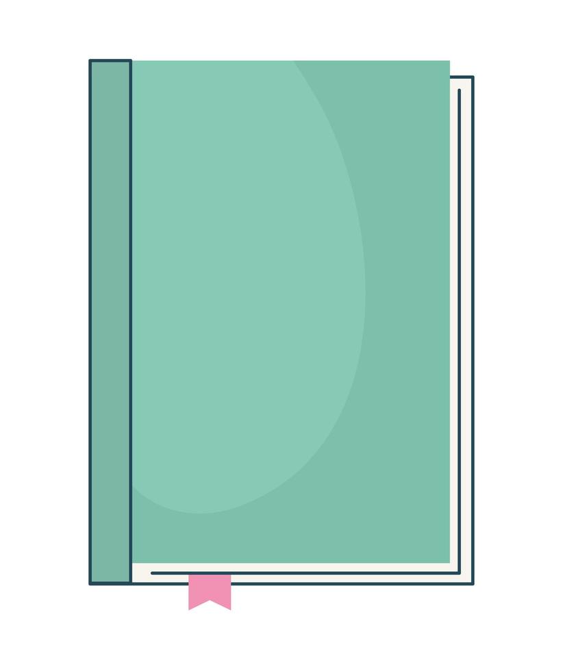 pretty green book vector