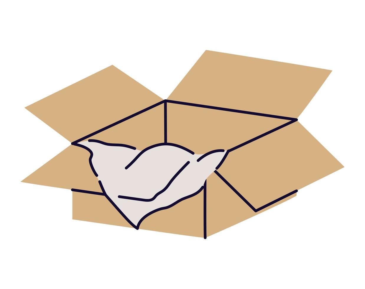 brown box illustration vector