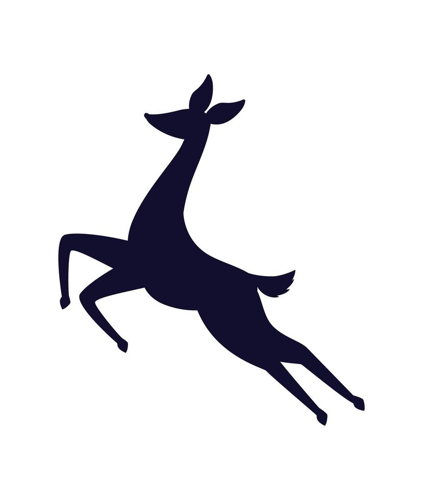 deer silhoutte design vector