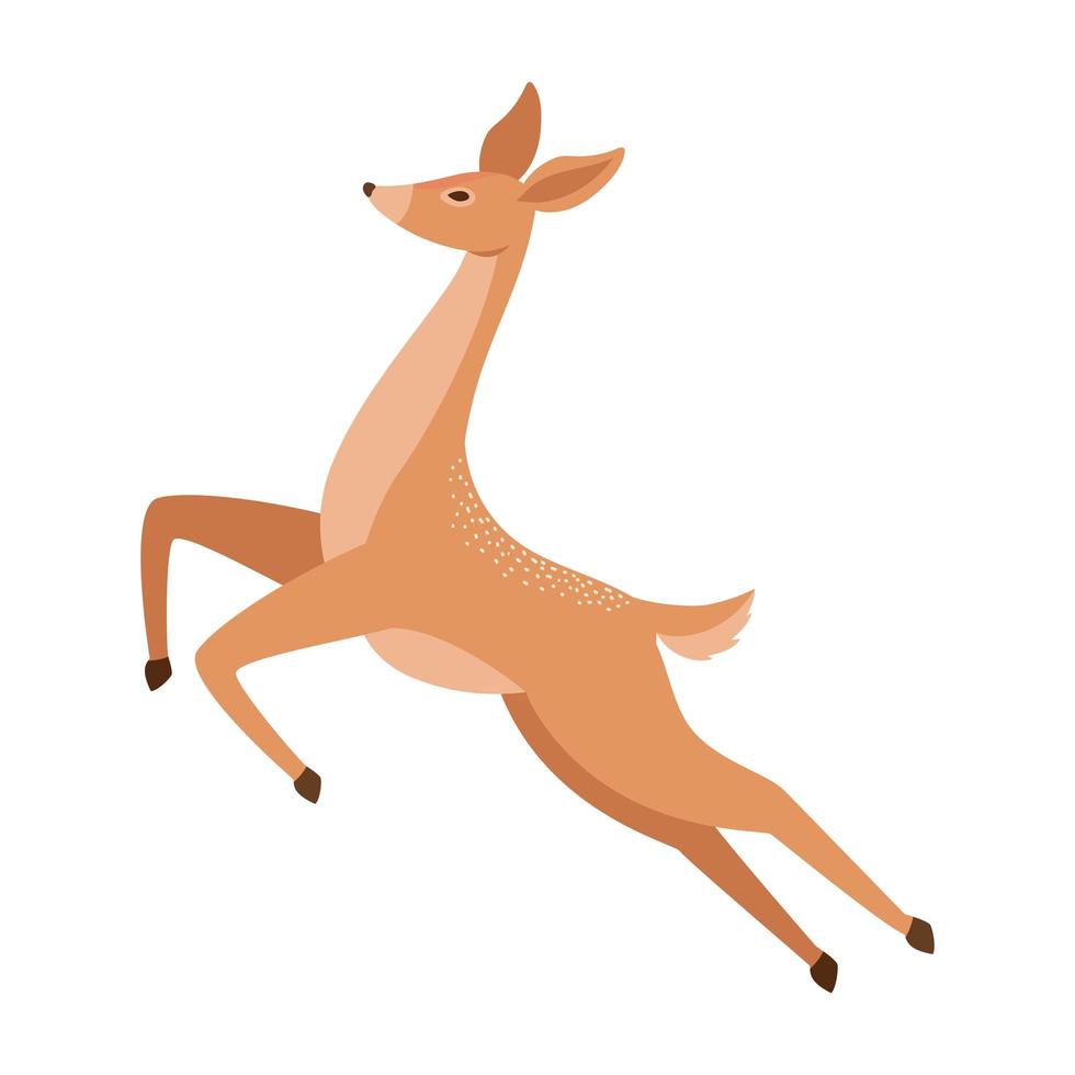 pretty deer icon vector