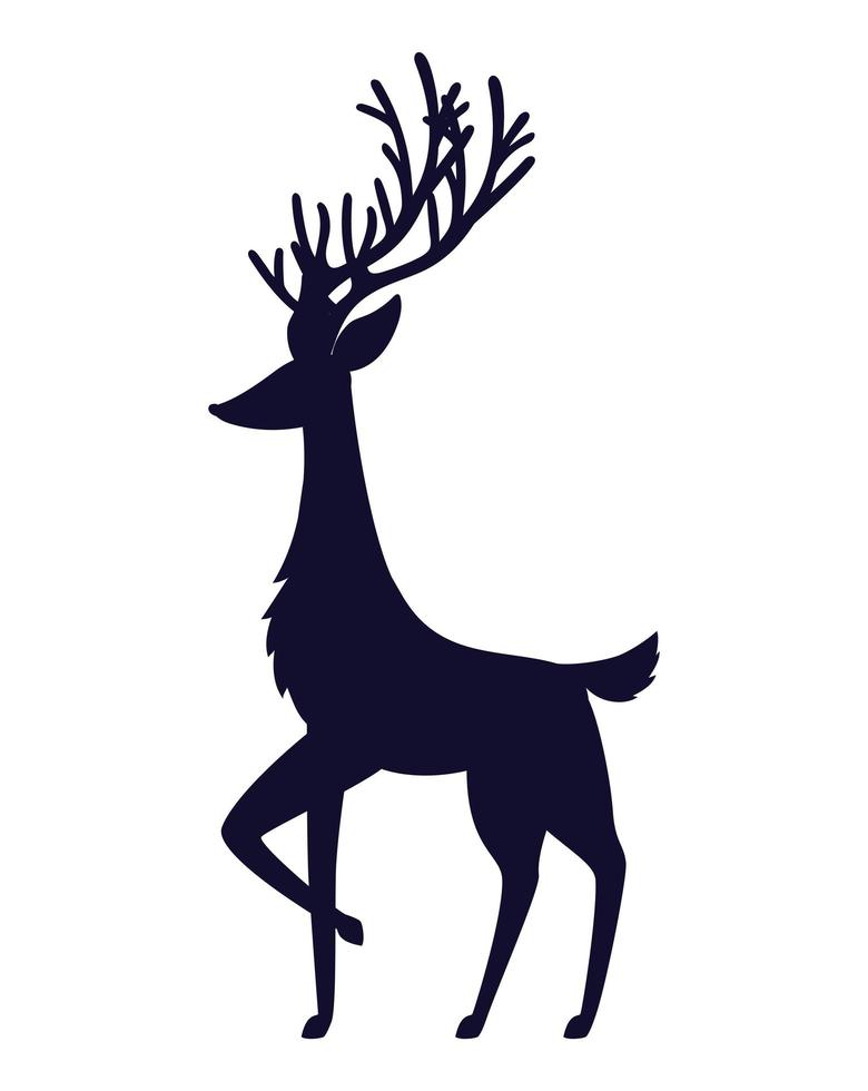 standing reindeer design vector