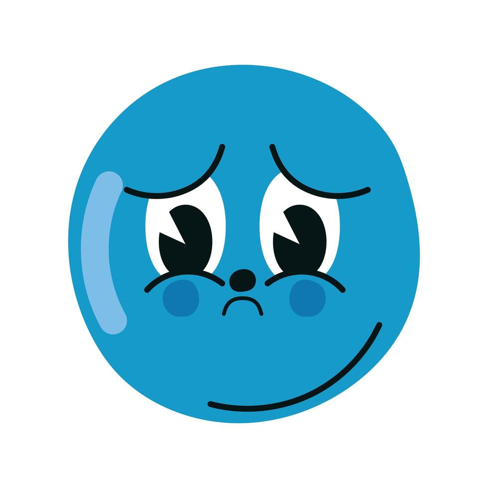 sad face design vector