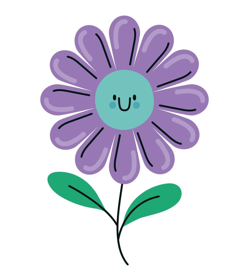 cheerful flower design vector