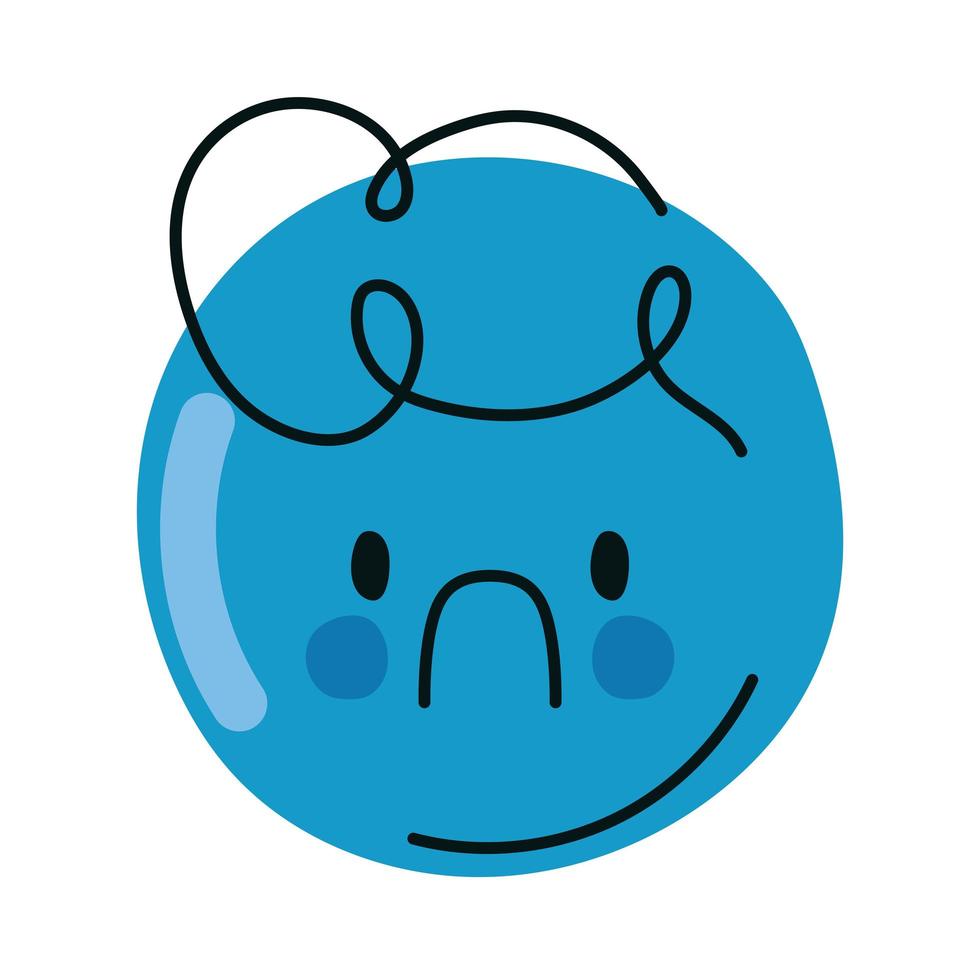 sad face illustration vector