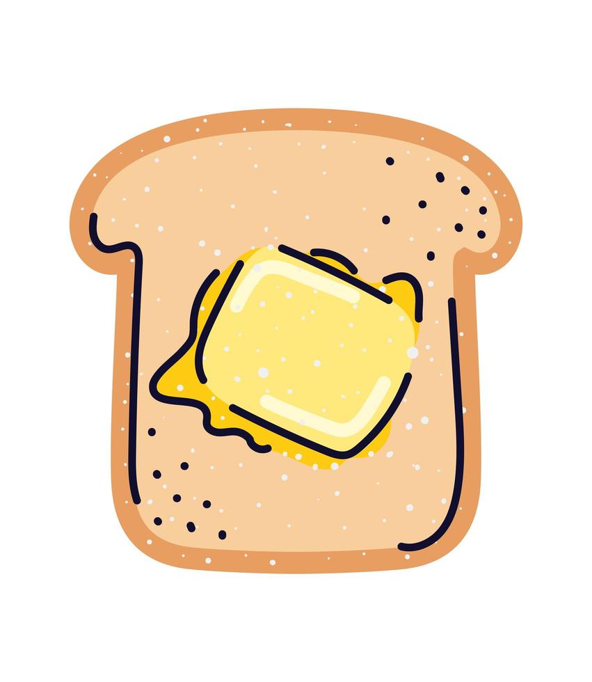 nice toasted bread vector