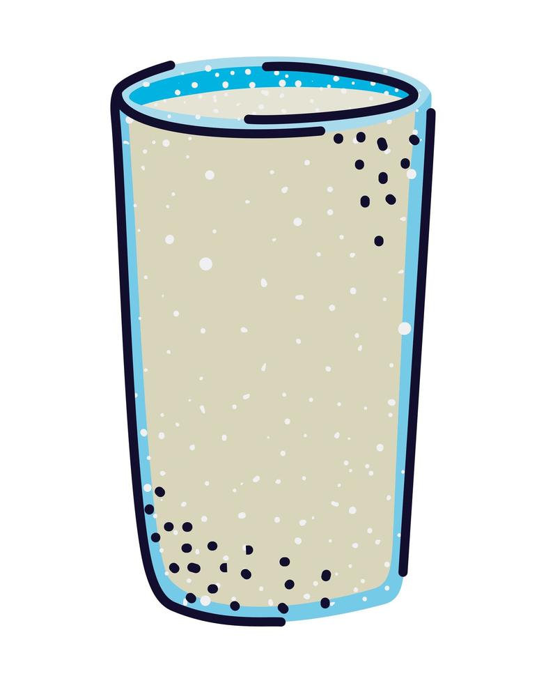 diseño de vaso de leche vector