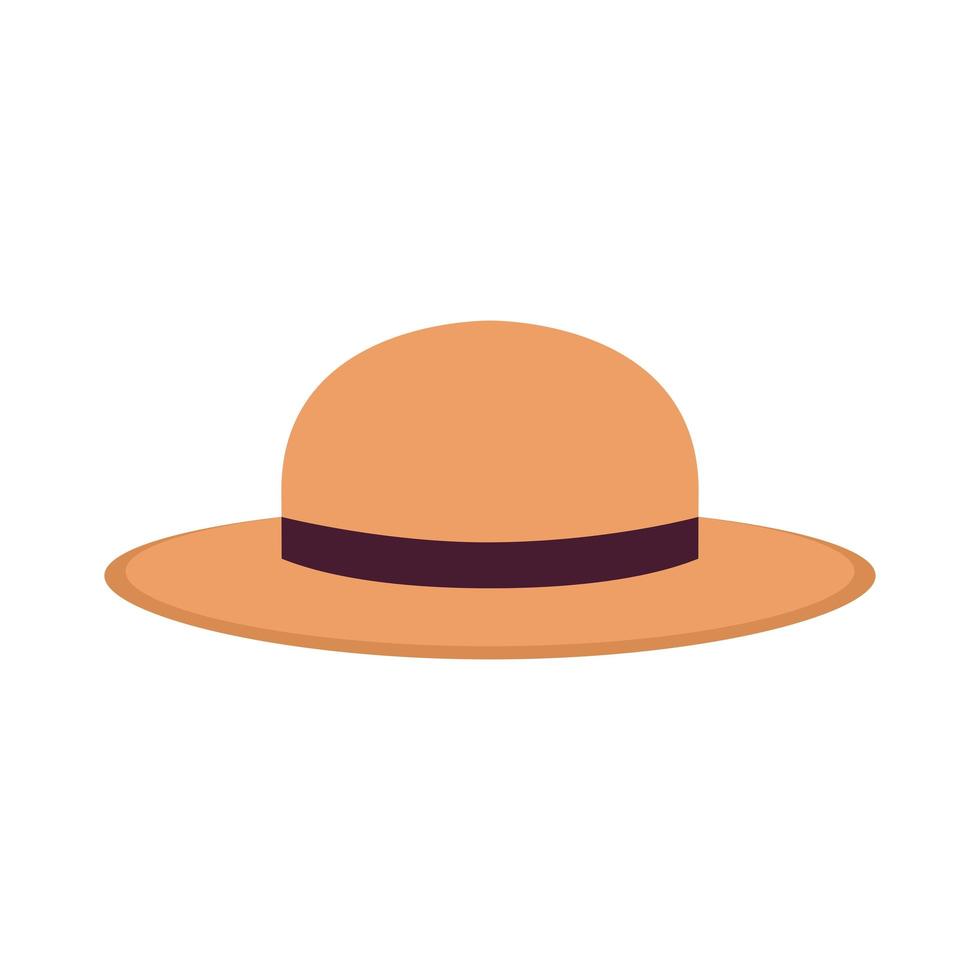 beach hat over a white background vector