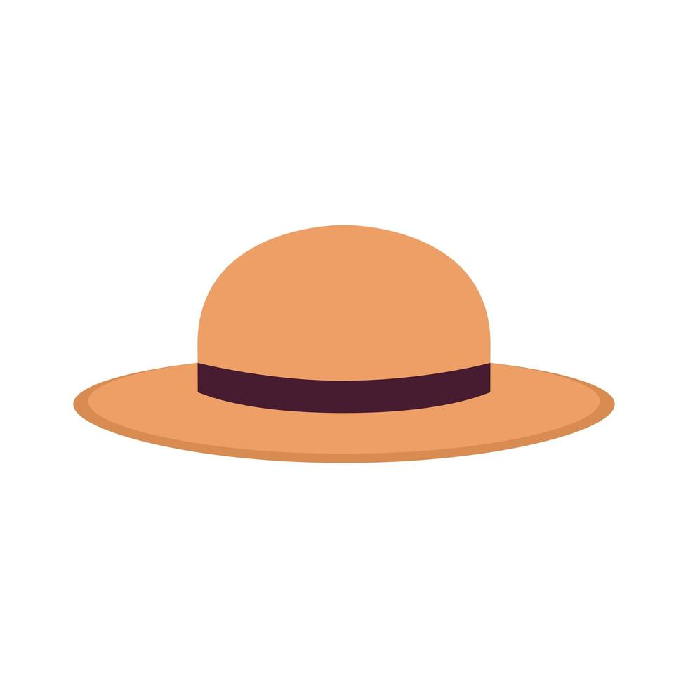 beach hat over a white background vector