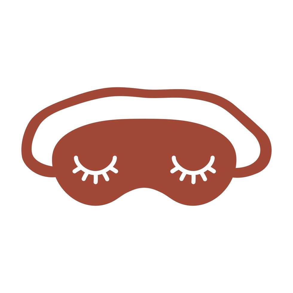 sleep mask on a white background vector