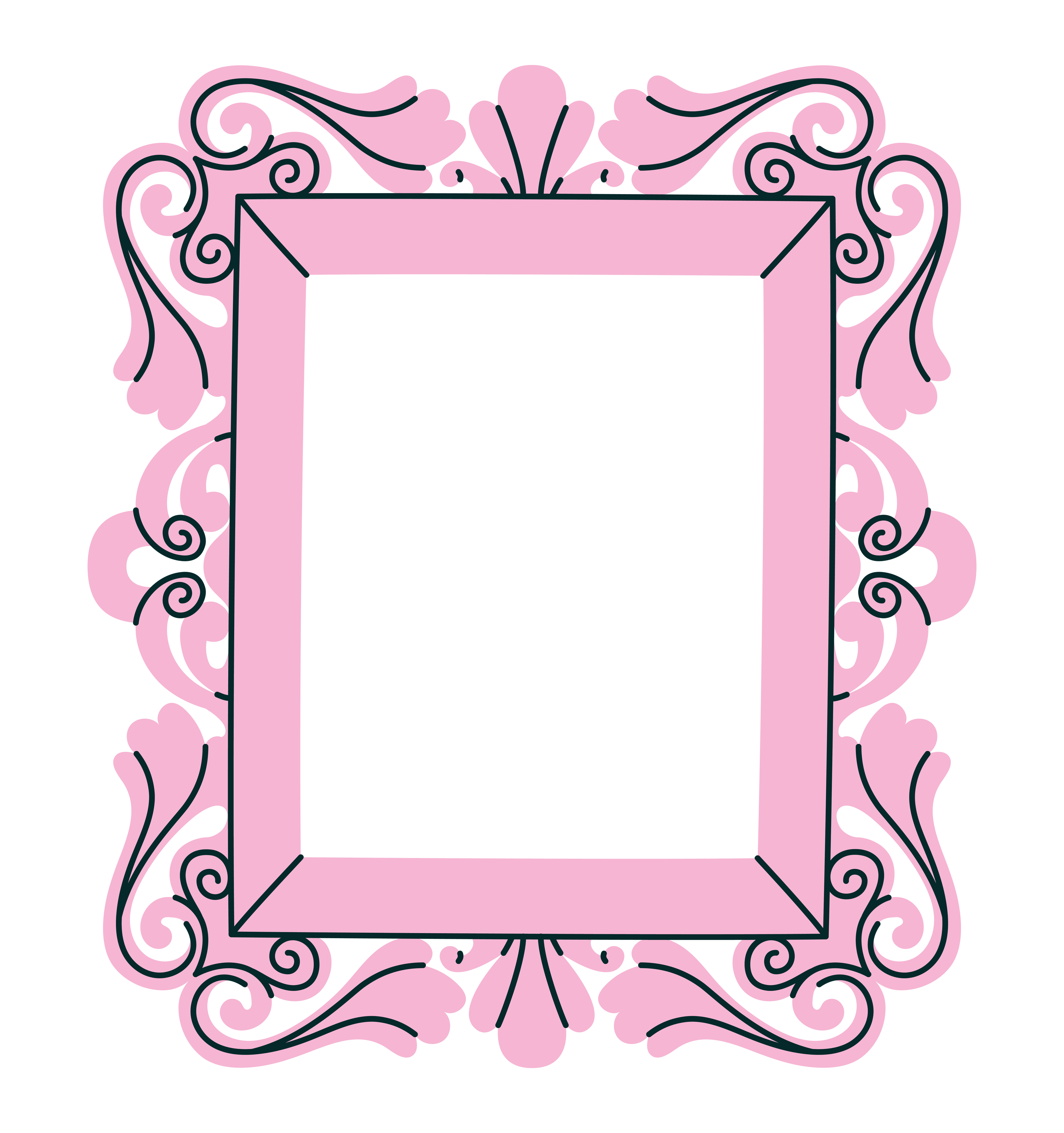 light pink frame 4430460 Vector Art at Vecteezy